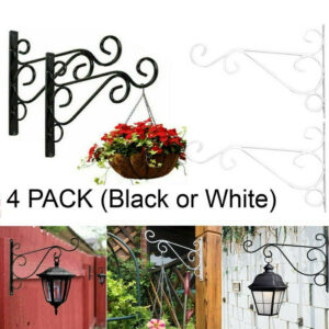 4 Pieces Of Black Ironwork Hooks
