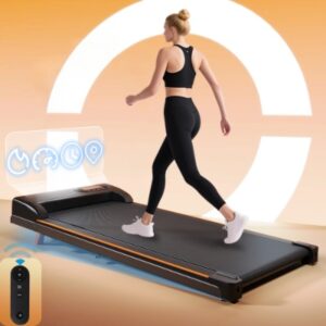 Folding Under Desk Walking Pad Treadmill With Adjustable Incline, 1-6 Km H Low Noise For Home  Office