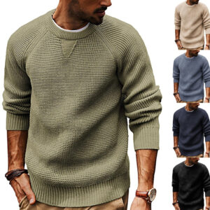 Men's Retro Heavyweight Thickened Sweater Loose-Fit Casual Knitwear
