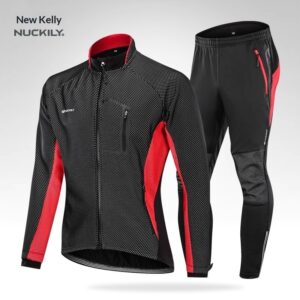Fleece Cycling Jersey And Bib Shorts Set Sports  Outdoor Cycling Top Cycling Bib Shorts