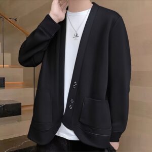 Polyester Autumn Men's Knitted Sweater