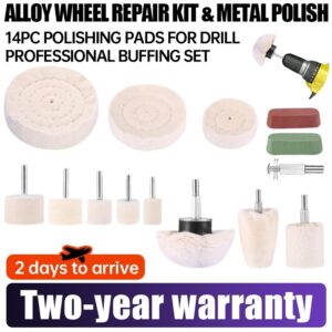 14-piece Polishing Cloth Wheel Set