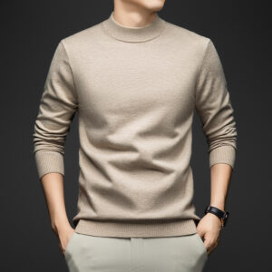 New Autumnwinter Casual Solid-color Knit Undershirt